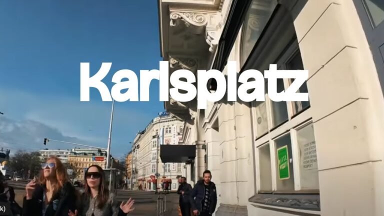 Vienna, Karlsplatz  Walk |Austria Travel Guide and Video Tour – February  2024